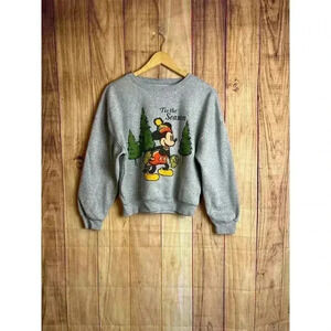 Disney Mickey Mouse Crewneck Sweatshirt Tis the Season Winter Women's Size S